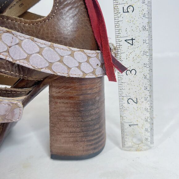 Freebird Jaclynn Strappy Heeled Sandals Heels Distressed Boho Western Size 10 - Picture 8 of 12